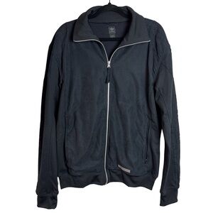 Adidas Originals Black Full Zip Jacket XL Perforated Track Jacket
